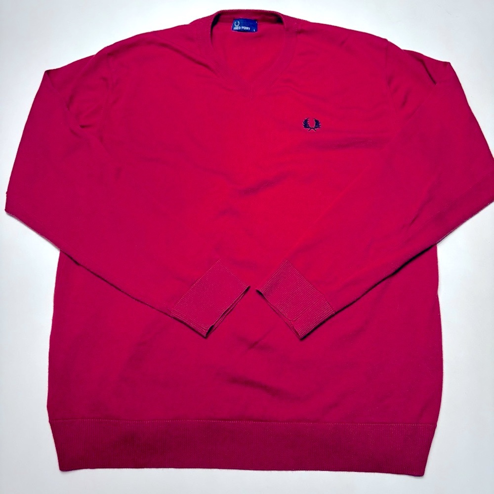Fred Perry Red Men's Sweater
